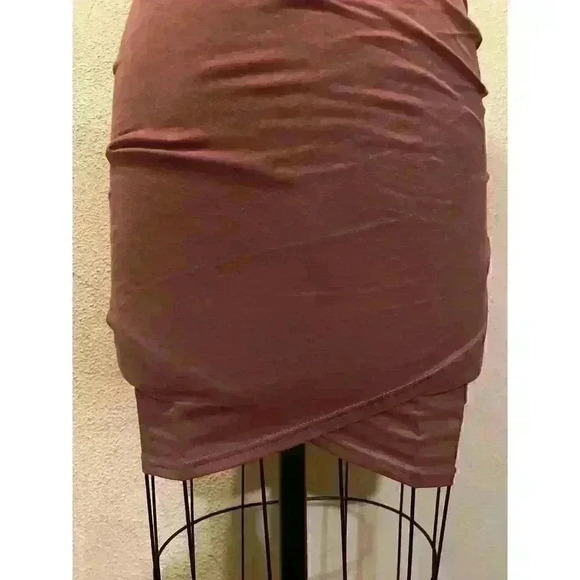 Treasure & Bond Ruched Side Sleeveless Tank Dress Mauve Size XS - Picture 3 of 7